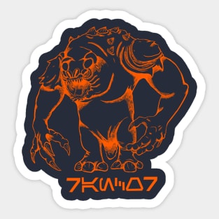 Rancor Orange Sticker